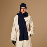 Charlie (marineblau) – Premium-Schal aus weicher Merinowolle (Unisex) - Schwartz & von Halen DE - 2