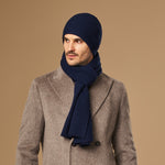 Charlie (marineblau) – Premium-Schal aus weicher Merinowolle (Unisex) - Schwartz & von Halen DE - 3