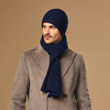 Charlie (marineblau) – Premium-Schal aus weicher Merinowolle (Unisex) - Schwartz & von Halen DE - 3