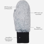 Camila - flauschige Fäustlinge mit Lammfellimitatfutter und verstellbarem Bündchen - Schwartz & von Halen DE - Premium Lederhandschuhe - 9