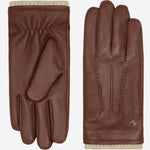 Columbus (braun) - Handschuhe aus Hirschleder (American deerskin) mit Wollfutter - Schwartz & von Halen DE - Premium Lederhandschuhe - 2