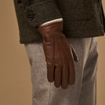 Columbus (braun) - Handschuhe aus Hirschleder (American deerskin) mit Wollfutter - Schwartz & von Halen DE - Premium Lederhandschuhe - 6