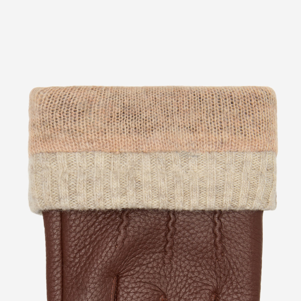 Columbus (braun) - Handschuhe aus Hirschleder (American deerskin) mit Wollfutter - Schwartz & von Halen DE - Premium Lederhandschuhe - 3