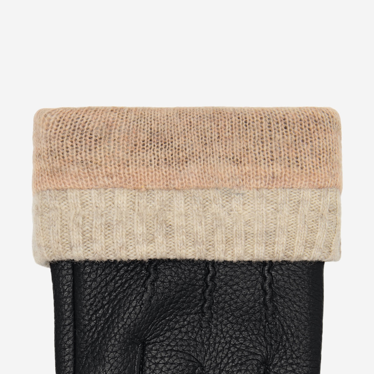 Columbus (schwarz) - Handschuhe aus Hirschleder (American deerskin) mit Wollfutter - Schwartz & von Halen DE - Premium Lederhandschuhe - 3