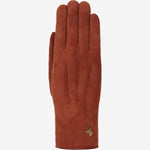 Elizabeth (braun) - Wildlederhandschuhe mit Kunstpelzfutter - Schwartz & von Halen DE - Premium Lederhandschuhe - 1