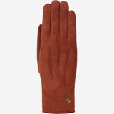Elizabeth (braun) - Wildlederhandschuhe mit Kunstpelzfutter - Schwartz & von Halen DE - Premium Lederhandschuhe - 1
