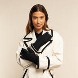 Elizabeth (schwarz) - Wildlederhandschuhe mit Kunstpelzfutter - Schwartz & von Halen DE - Premium Lederhandschuhe - 7