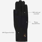 Elizabeth (schwarz) - Wildlederhandschuhe mit Kunstpelzfutter - Schwartz & von Halen DE - Premium Lederhandschuhe - 13