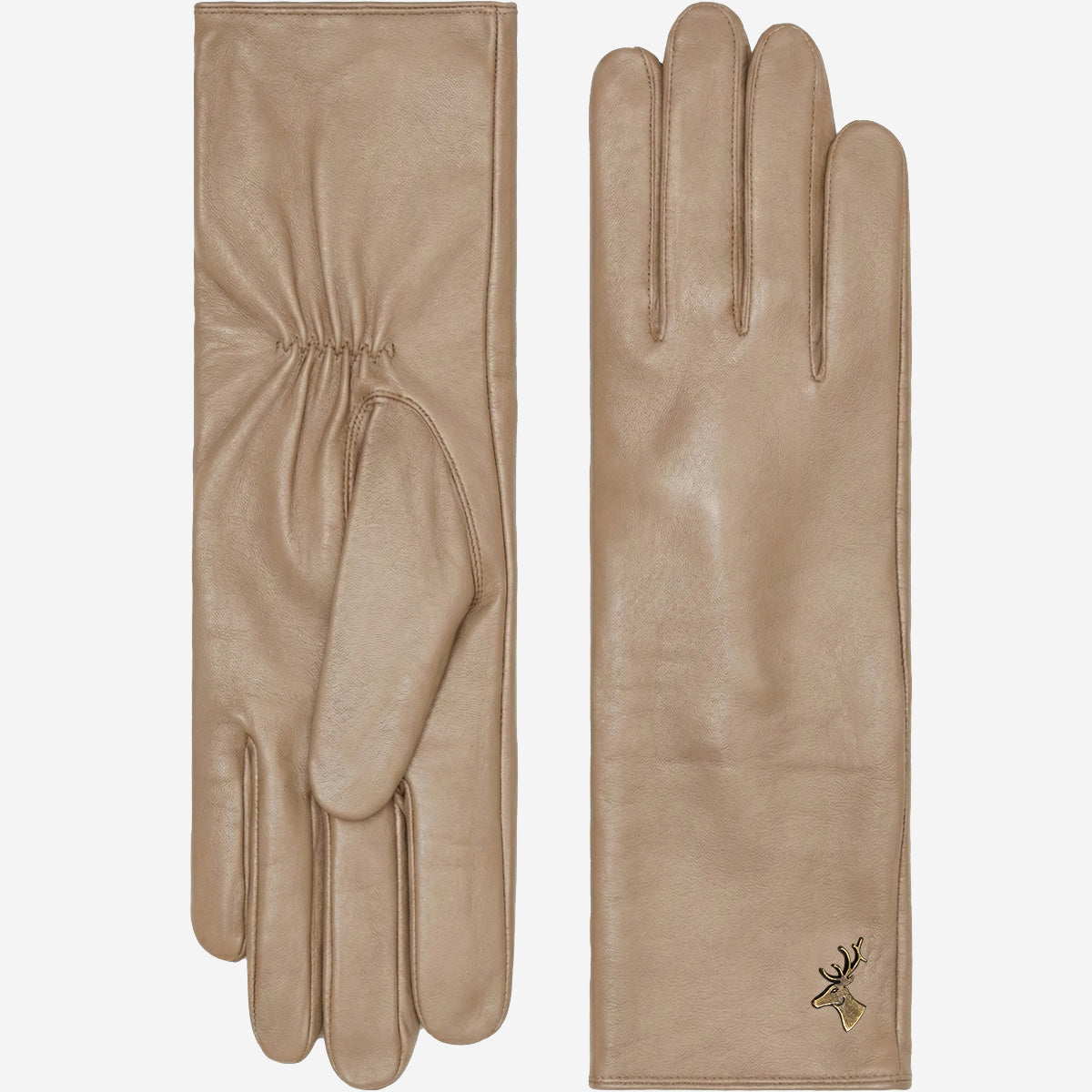 lange handschuhe creme Lange Lederhandschuhe - Damen - Taupe
