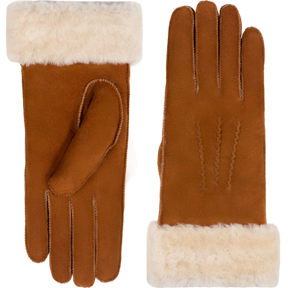 Wildlederhandschuhe Damen Braun - Warm Gefüttert – Schwartz & von Halen®