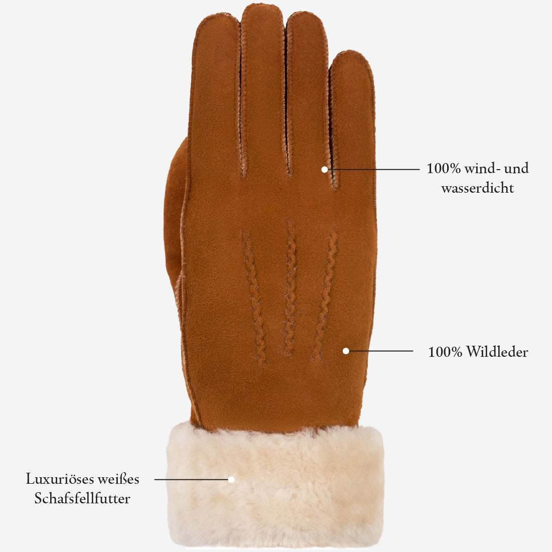 handschuhe wildleder damen Wildlederhandschuhe Damen Braun