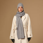 Charlie (grau) – Premium-Schal aus weicher Merinowolle (Unisex) - Schwartz & von Halen DE - 2