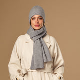 Charlie (grau) – Premium-Schal aus weicher Merinowolle (Unisex) - Schwartz & von Halen DE - 6