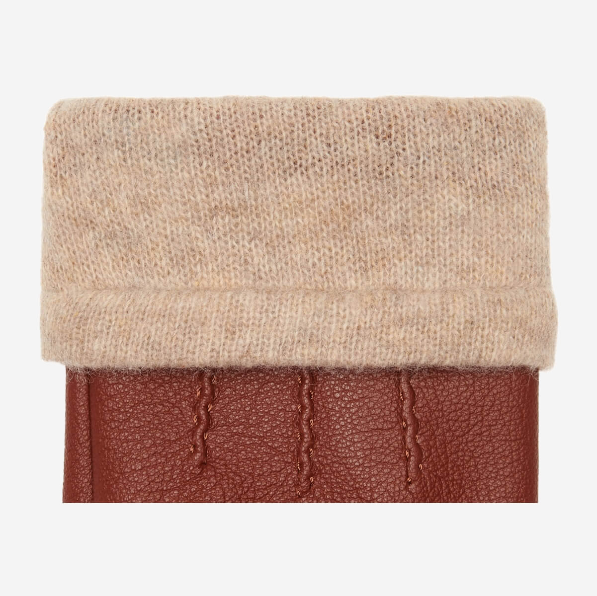 Harvey (cognac) - Ziegenlederhandschuhe mit luxuriösem Wollfutter und Touchscreen-Funktion - Schwartz & von Halen DE - Premium Lederhandschuhe - 3
