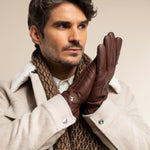 Harvey (cognac) - Ziegenlederhandschuhe mit luxuriösem Wollfutter und Touchscreen-Funktion - Schwartz & von Halen DE - Premium Lederhandschuhe - 10