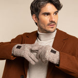 Hudson (hellgray) - Strickhandschuhe aus Shetlandwolle mit Fleecefutter  - Schwartz & von Halen DE - Premium Strickhandschuhe - 9