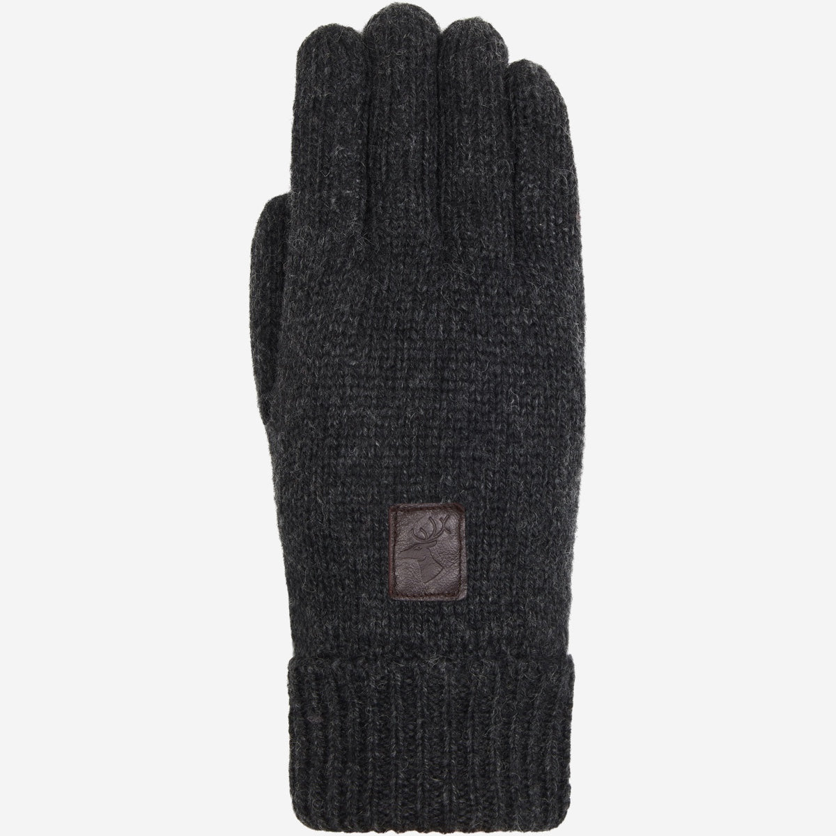 Hudson (dunkelgrau) - Strickhandschuhe aus Shetlandwolle mit Fleecefutter - Schwartz & von Halen DE - Premium Strickhandschuhe  - 1