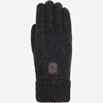 Hudson (dunkelgrau) - Strickhandschuhe aus Shetlandwolle mit Fleecefutter - Schwartz & von Halen DE - Premium Strickhandschuhe  - 1