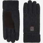 Hudson (dunkelgrau) - Strickhandschuhe aus Shetlandwolle mit Fleecefutter - Schwartz & von Halen DE - Premium Strickhandschuhe - 2
