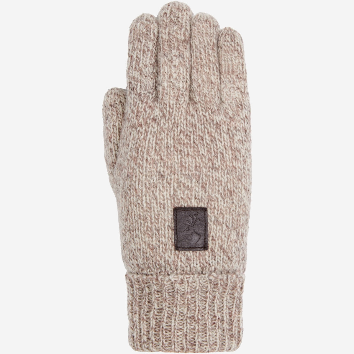 Hudson (hellgray) - Strickhandschuhe aus Shetlandwolle mit Fleecefutter  - Schwartz & von Halen DE - Premium Strickhandschuhe - 1