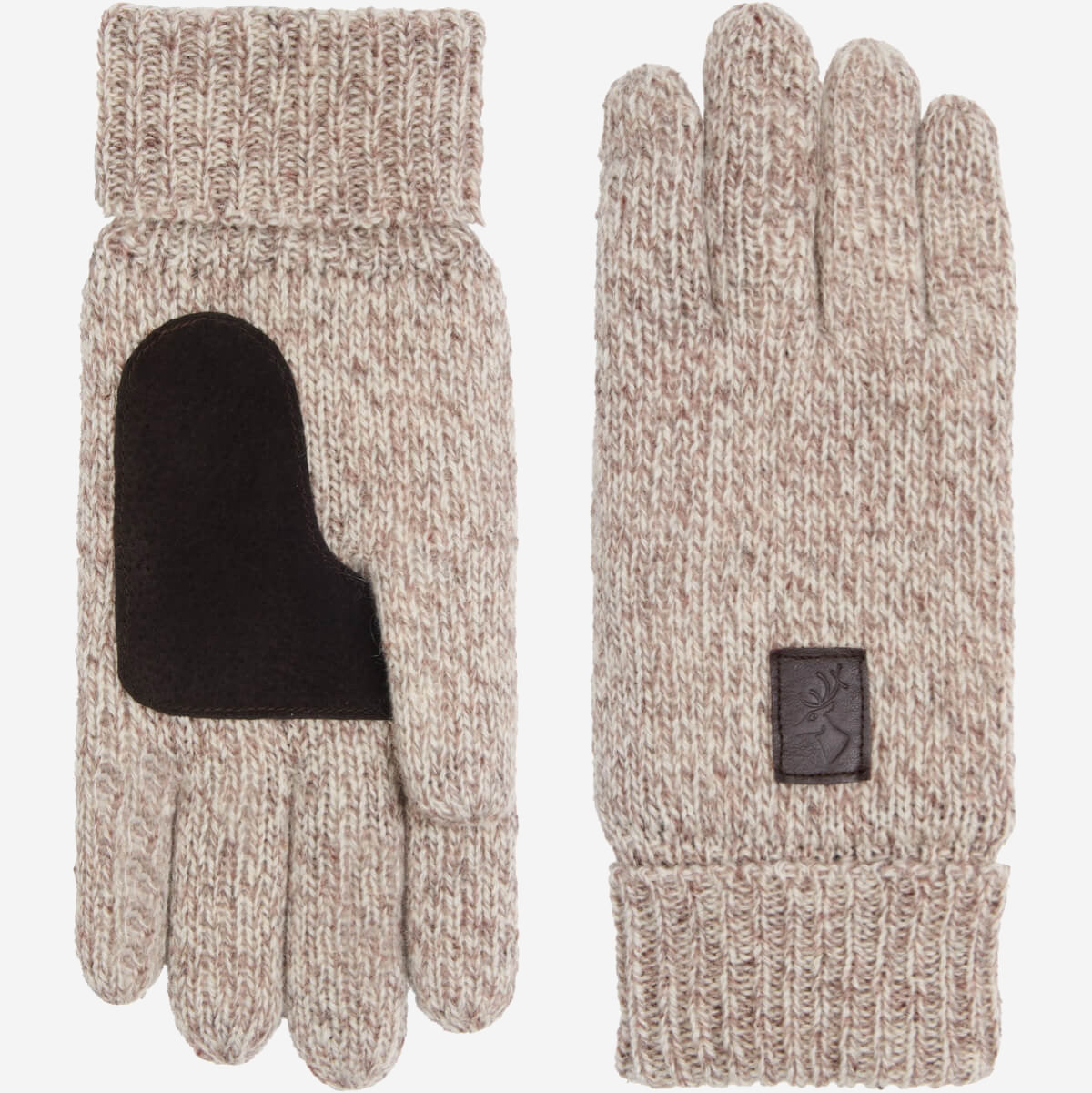 Hudson (hellgray) - Strickhandschuhe aus Shetlandwolle mit Fleecefutter  - Schwartz & von Halen DE - Premium Strickhandschuhe - 2