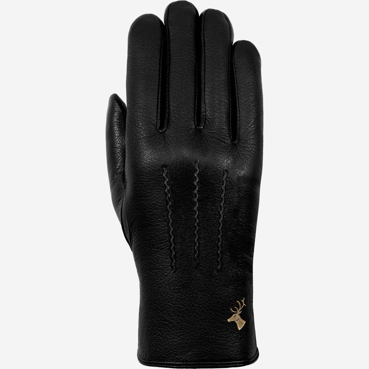Hunter (schwarz) - Ziegenleder-Handschuhe mit Lammwollfutter & Touchscreen-Funktion - Schwartz & von Halen DE - Premium Lederhandschuhe - 1