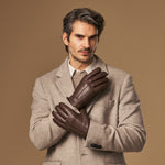 Hunter (braun) - Handschuhe aus Ziegenleder mit Lammwollfutter & Touchscreen-Funktion - Schwartz & von Halen DE - Premium Lederhandschuhe - 6