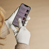 Ivy (weiß) - Schafslederhandschuhe mit Woll-/Kaschmirfutter und Touchscreen-Funktion