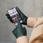 Ivy (dunkelgrün) - Schafslederhandschuhe mit Woll-/Kaschmirfutter und Touchscreen-Funktion - Schwartz & von Halen DE - Premium Lederhandschuhe - 6