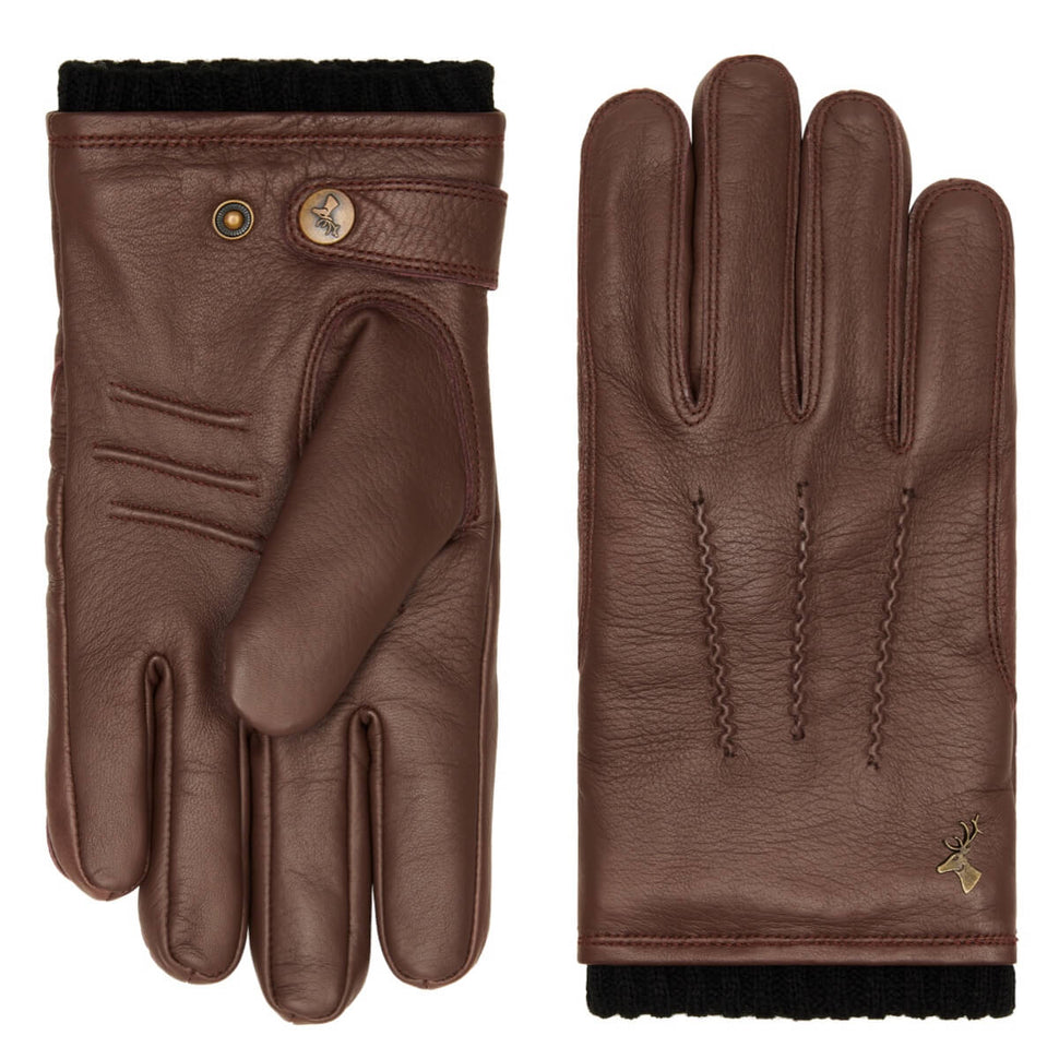 Lederhandschuhe Gefüttert Herren Braun - Warm Gefüttert – Schwartz & von  Halen® | Handschuhe