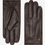 Jake (dunkelbraun) - Schafslederhandschuhe mit warmem Fleece-Futter und Touchscreen-Funktion - Schwartz & von Halen DE - Premium Lederhandschuhe - 2
