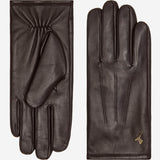 Jake (dunkelbraun) - Schafslederhandschuhe mit warmem Fleece-Futter und Touchscreen-Funktion - Schwartz & von Halen DE - Premium Lederhandschuhe - 2