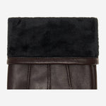 Jake (dunkelbraun) - Schafslederhandschuhe mit warmem Fleece-Futter und Touchscreen-Funktion - Schwartz & von Halen DE - Premium Lederhandschuhe - 3