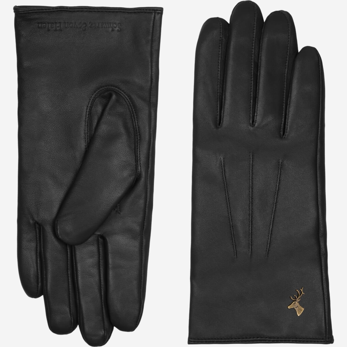 kaufhof handschuhe herren Lederhandschuhe - Schwartz - Kaschmirfutter