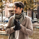 James (schwarz) – klassische Handschuhe aus Schaffellleder mit luxuriösem Kaschmirfutter und Touchscreen-Funktion - Schwartz & von Halen DE - Premium Lederhandschuhe - 8