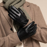 James (schwarz) – klassische Handschuhe aus Schaffellleder mit luxuriösem Kaschmirfutter und Touchscreen-Funktion - Schwartz & von Halen DE - Premium Lederhandschuhe - 11