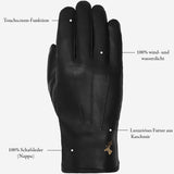 James (schwarz) – klassische Handschuhe aus Schaffellleder mit luxuriösem Kaschmirfutter und Touchscreen-Funktion - Schwartz & von Halen DE - Premium Lederhandschuhe - 15