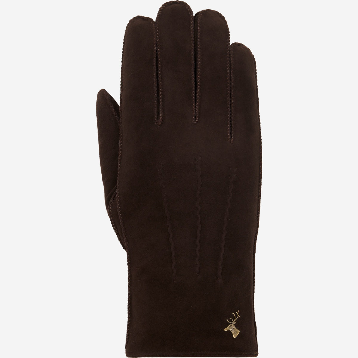 Josie (braun) - Ziegenwildlederhandschuhe mit luxuriösem Shearling-Futter - Schwartz & von Halen DE - Premium Lederhandschuhe - 1