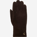 Josie (braun) - Ziegenwildlederhandschuhe mit luxuriösem Shearling-Futter - Schwartz & von Halen DE - Premium Lederhandschuhe - 1