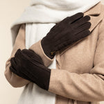 Josie (braun) - Ziegenwildlederhandschuhe mit luxuriösem Shearling-Futter - Schwartz & von Halen DE - Premium Lederhandschuhe - 6