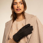 Josie (braun) - Ziegenwildlederhandschuhe mit luxuriösem Shearling-Futter - Schwartz & von Halen DE - Premium Lederhandschuhe - 10