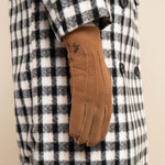 Josie (camel) - Ziegenwildlederhandschuhe mit luxuriösem Shearling-Futter - Schwartz & von Halen DE - Premium Lederhandschuhe - 8