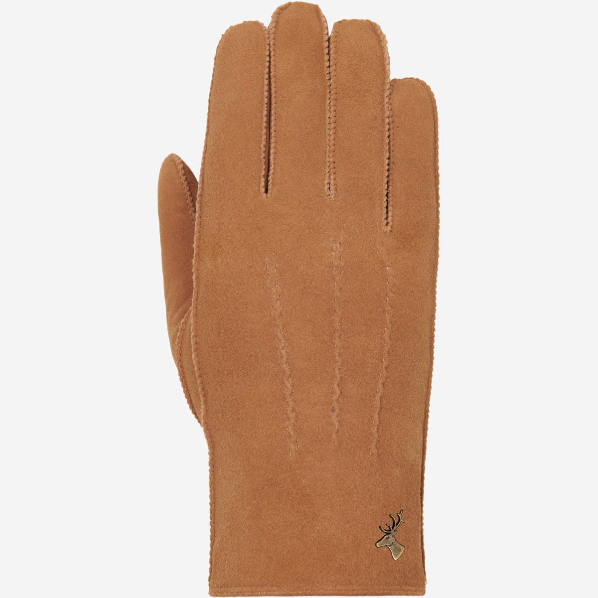 Josie (camel) - Ziegenwildlederhandschuhe mit luxuriösem Shearling-Futter - Schwartz & von Halen DE - Premium Lederhandschuhe - 1