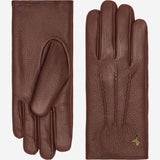 Julia (braun) - Ziegenlederhandschuhe mit luxuriösem Kunstpelzfutter und Touchscreen-Funktion - Schwartz & von Halen DE - Premium Lederhandschuhe - 2