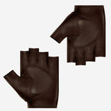 Liam (braun) – klassische fingerlose Herren-Autohandschuhe aus Lammleder