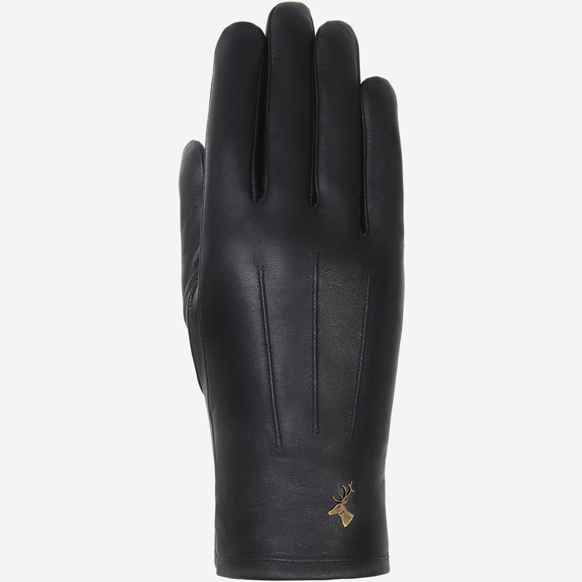Lily (schwarz) - Schafslederhandschuhe mit warmem Fleece-Futter und Touchscreen-Funktion - Schwartz & von Halen DE - Premium Lederhandschuhe - 1