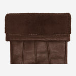 Lily (dunkelbraun) - Schafslederhandschuhe mit warmem Fleece-Futter und Touchscreen-Funktion - Schwartz & von Halen DE - Premium Lederhandschuhe - 3