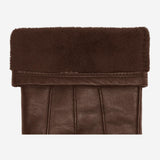 Lily (dunkelbraun) - Schafslederhandschuhe mit warmem Fleece-Futter und Touchscreen-Funktion - Schwartz & von Halen DE - Premium Lederhandschuhe - 3