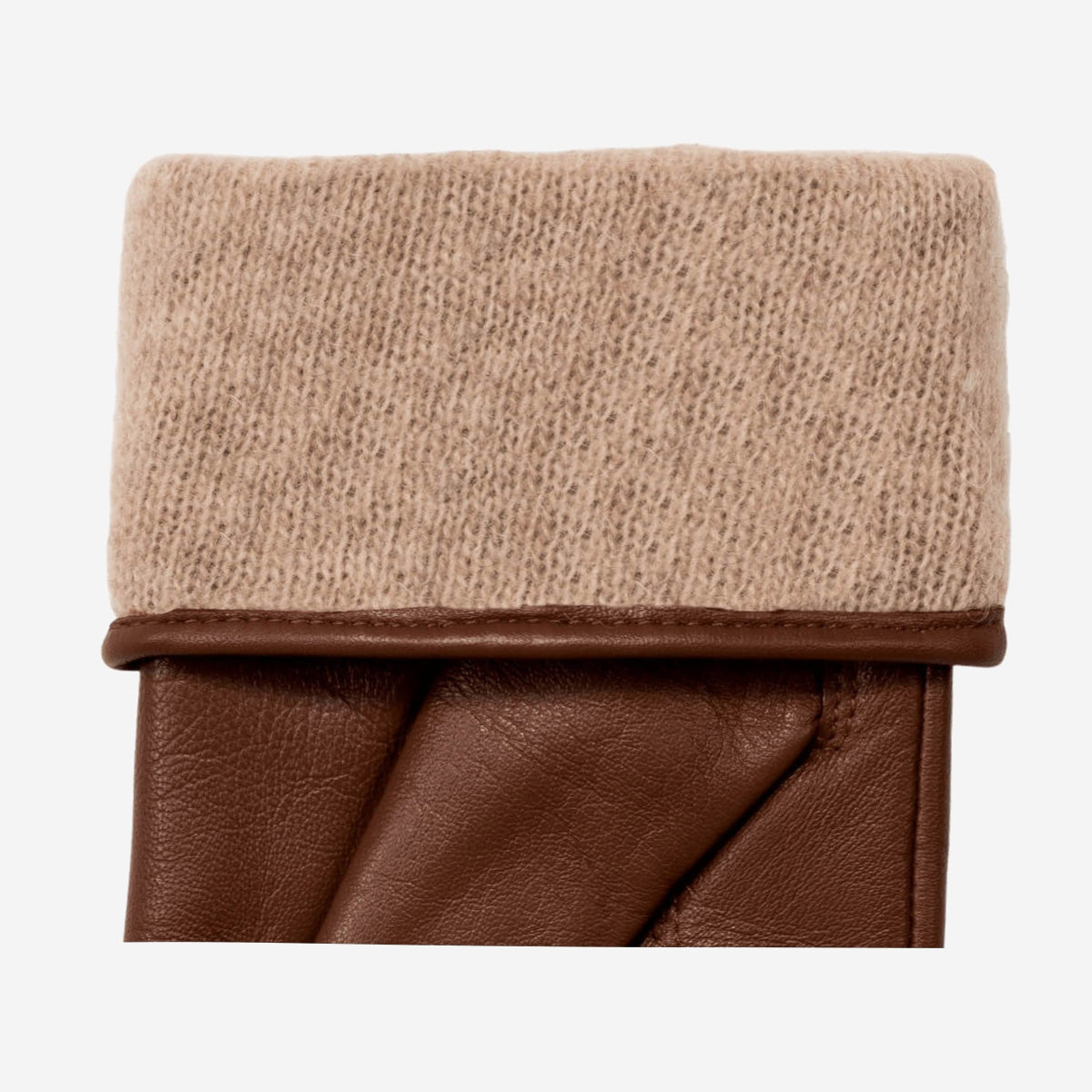 Ivy (cognac) - Handschuhe aus Schafsleder mit Woll-/Kaschmirfutter und Touchscreen-Funktion - Schwartz & von Halen DE - Premium Lederhandschuhe - 3