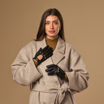 Marley (schwarz) – Luxuriöse Autofahrhandschuhe aus amerikanischem Hirschleder  - Schwartz & von Halen DE - Premium Lederhandschuhe - 3